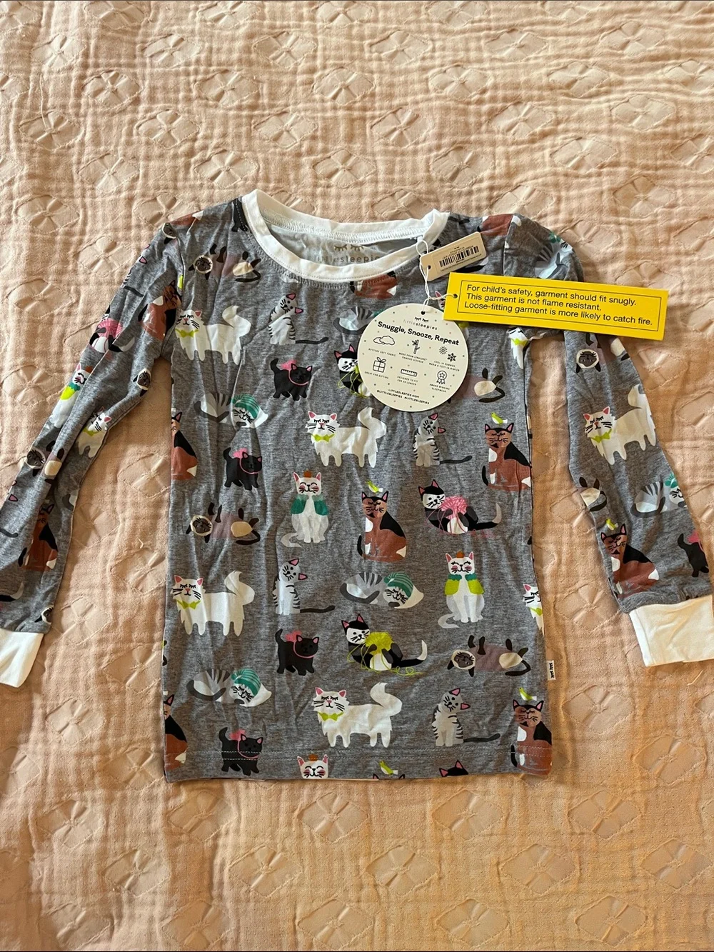 NWT Little Sleepies cat pajamas 4T